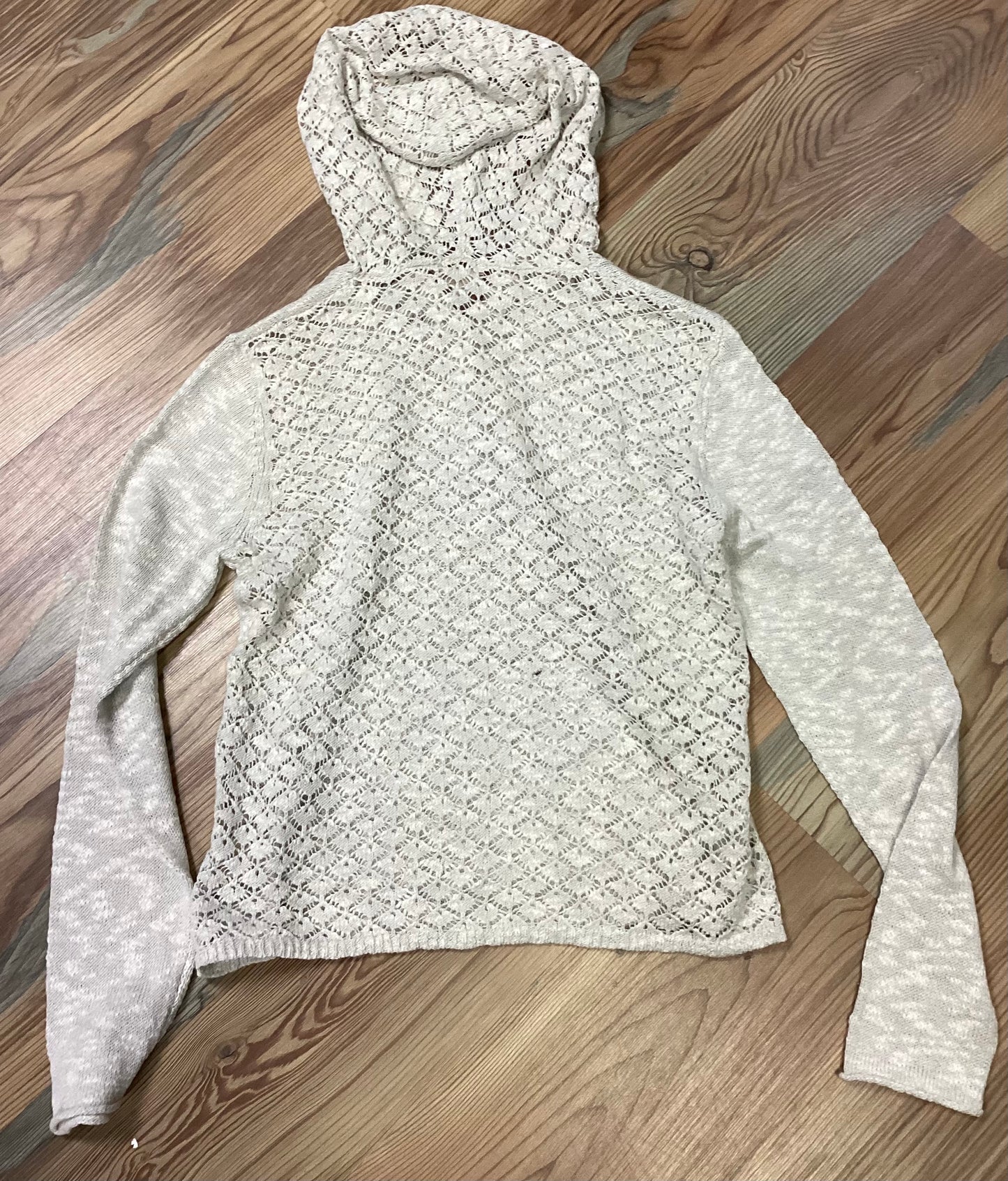 Oatmeal Knit Lace Hoodie