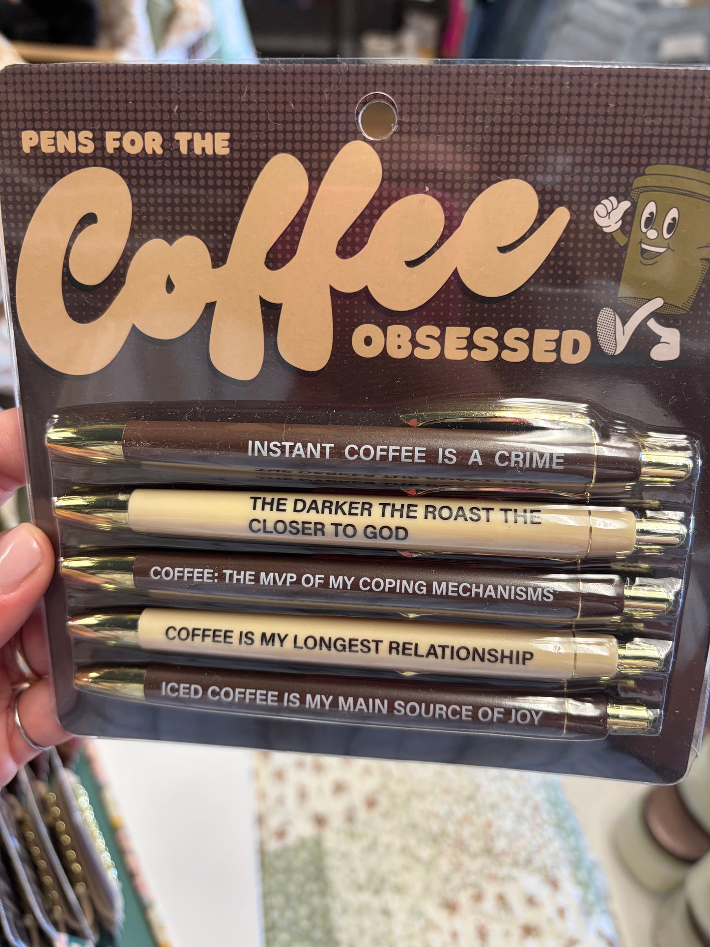Coffee Obsessed Pen Set