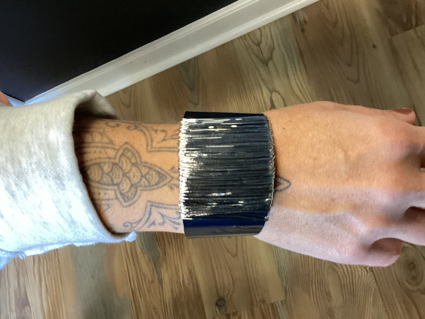 Silver Wire Cuff Bracelet