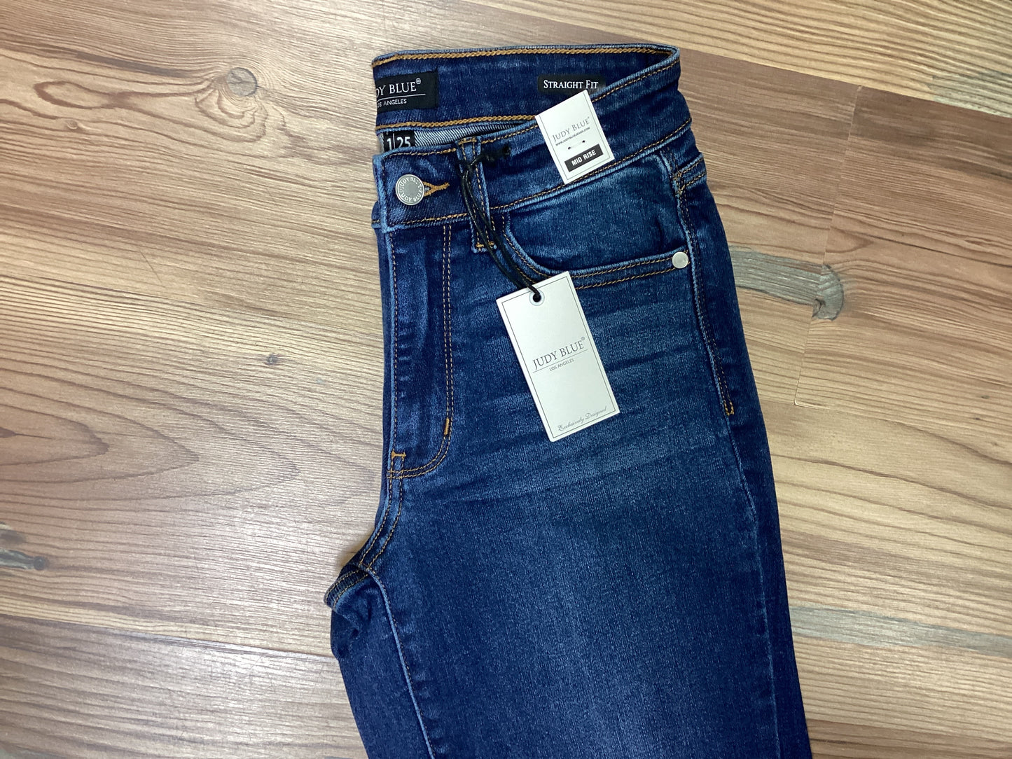 Judy Blue Mid Rise Side Seam Straight