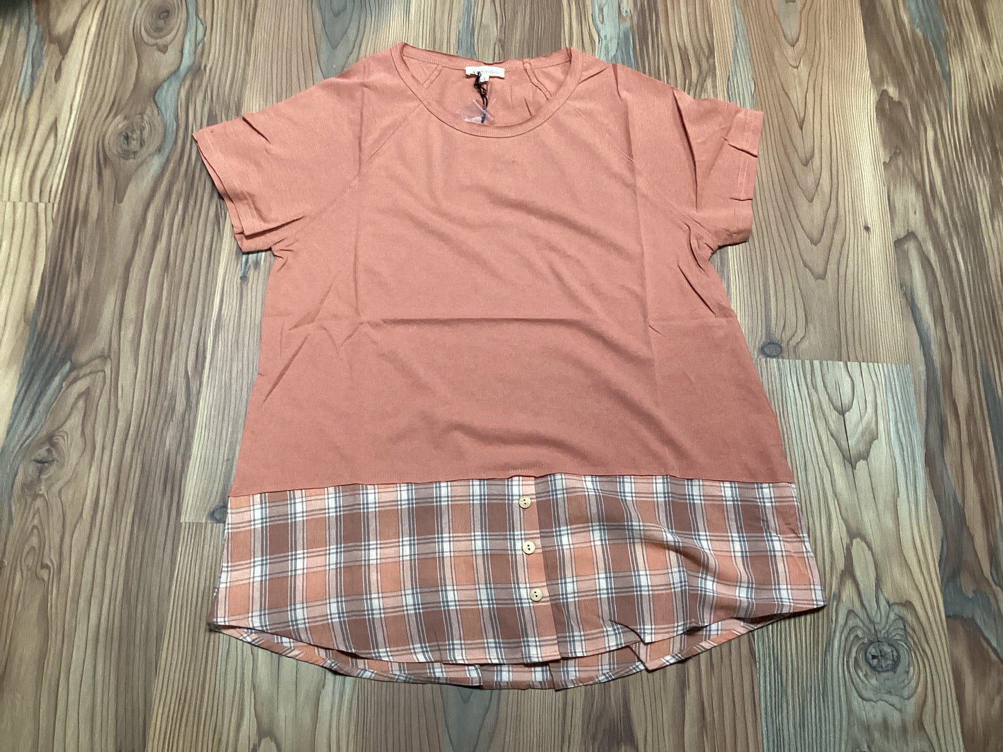Dusk T Shirt Plaid Top