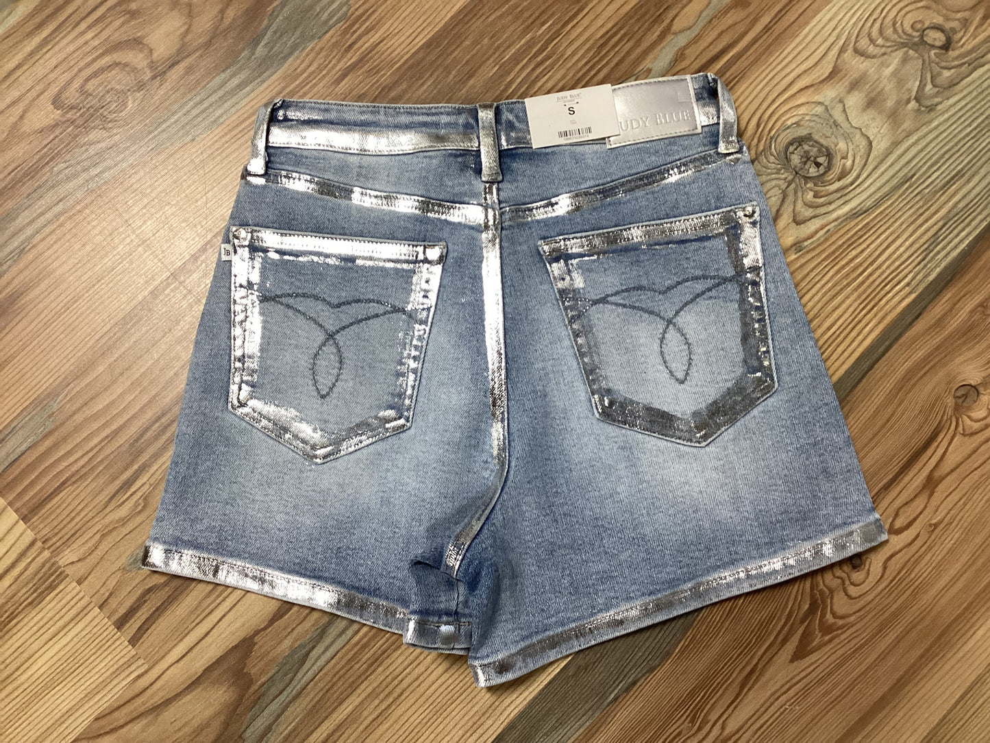Judy Blue Foiled HW Shorts