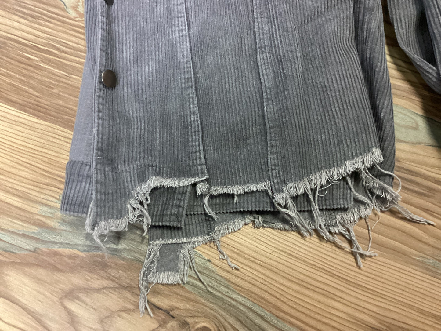 Raw Crop Charcoal Jacket