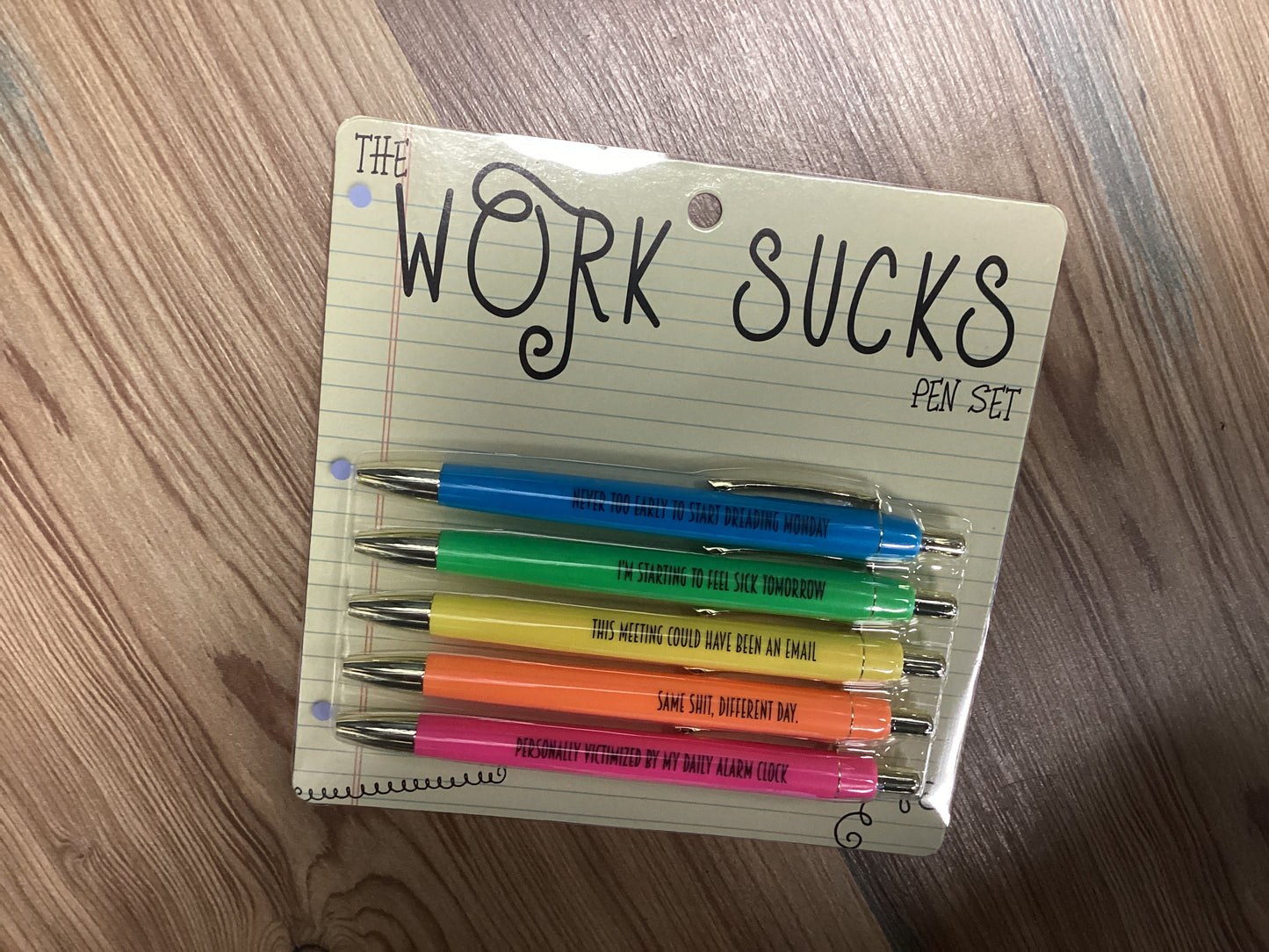 Work Sucks Pen Set