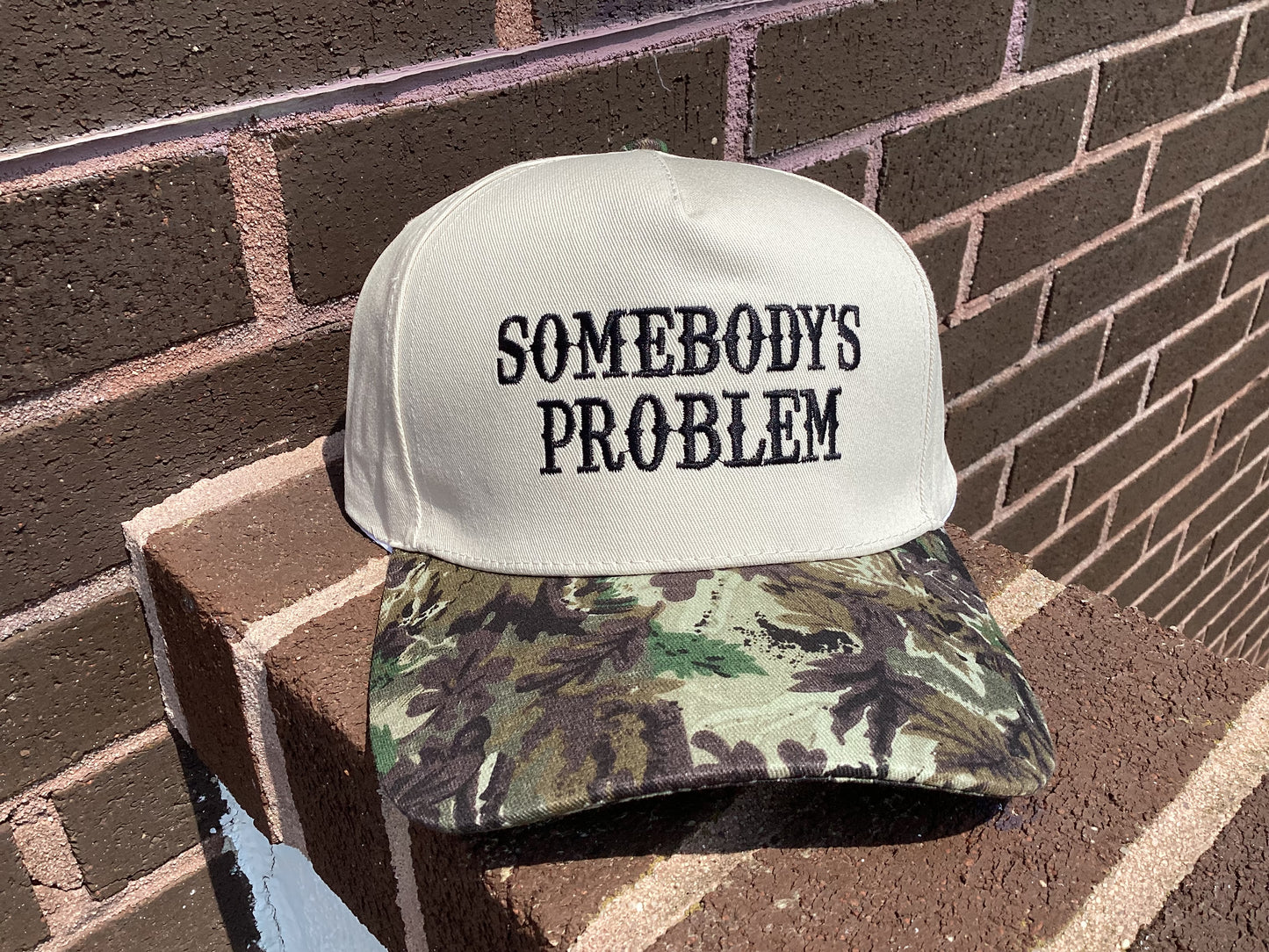 Somebody's Problem Camo Cap