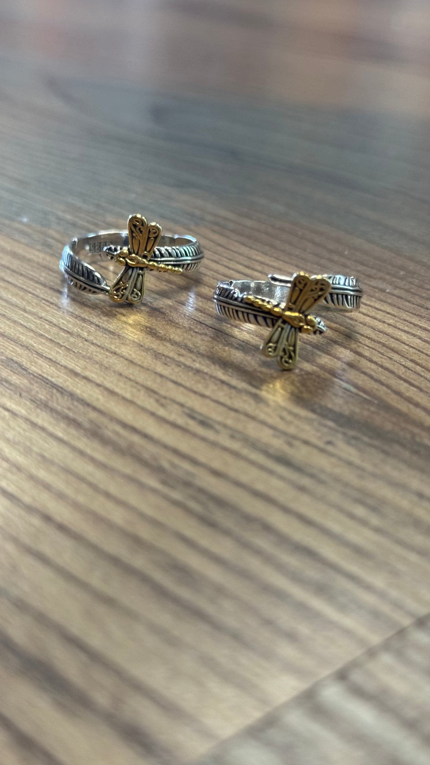 Dragonfly Feather Ring