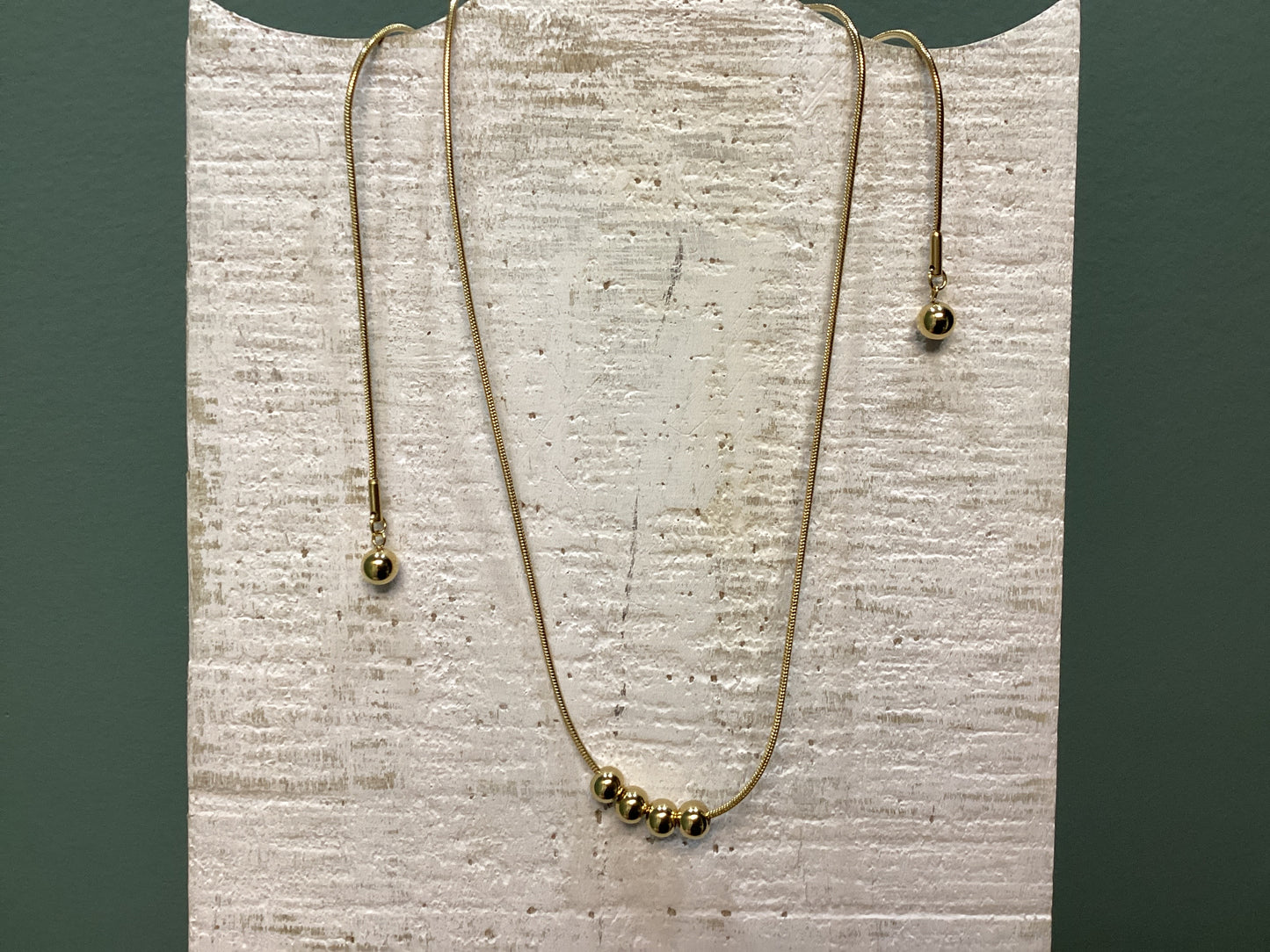 18K PVD Gold Toggle Necklace