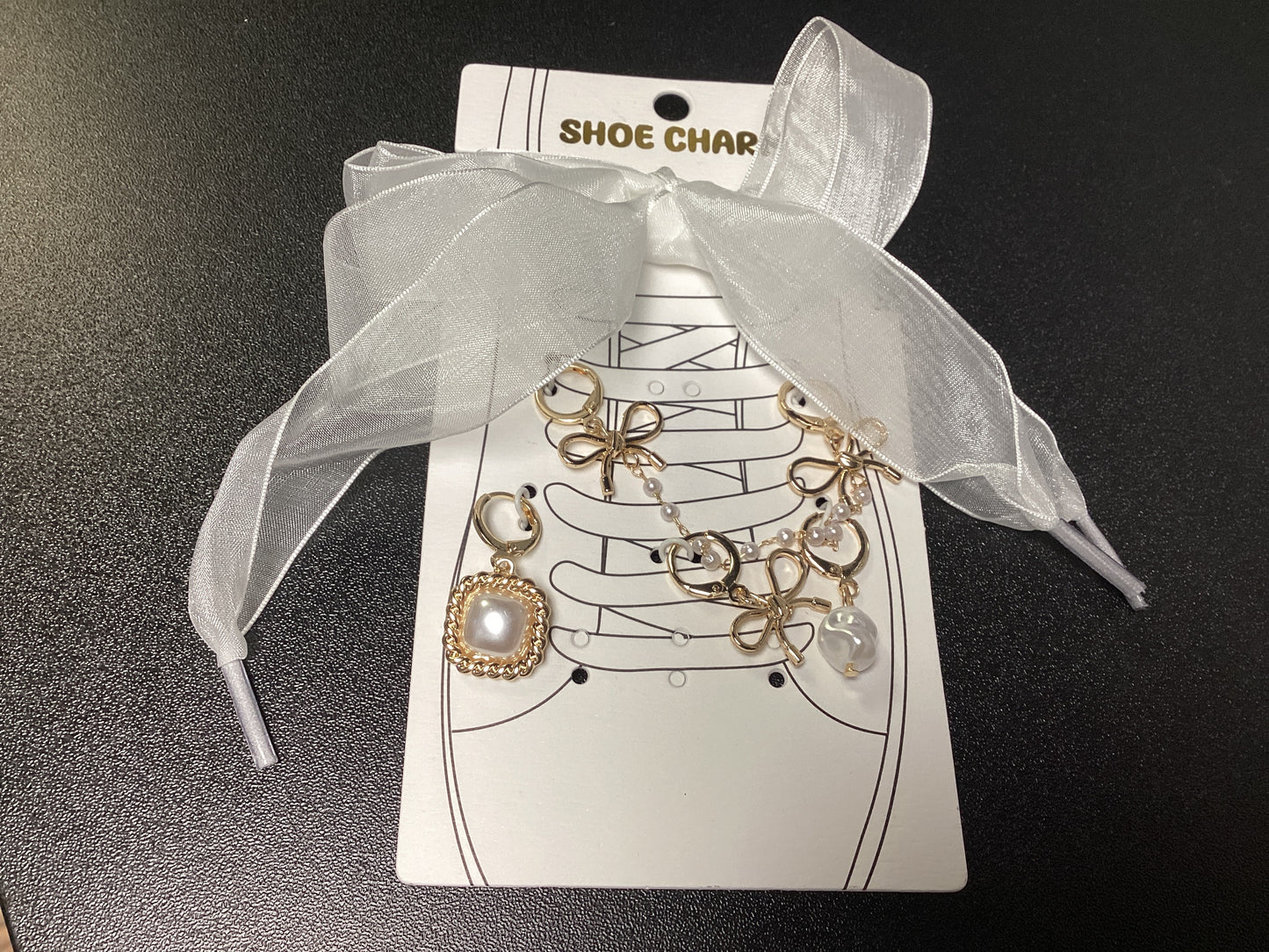 Ribbon Shoe Charm Set