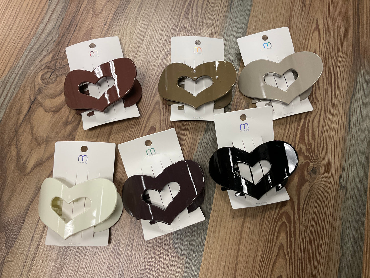 Wide Heart Hair Clip