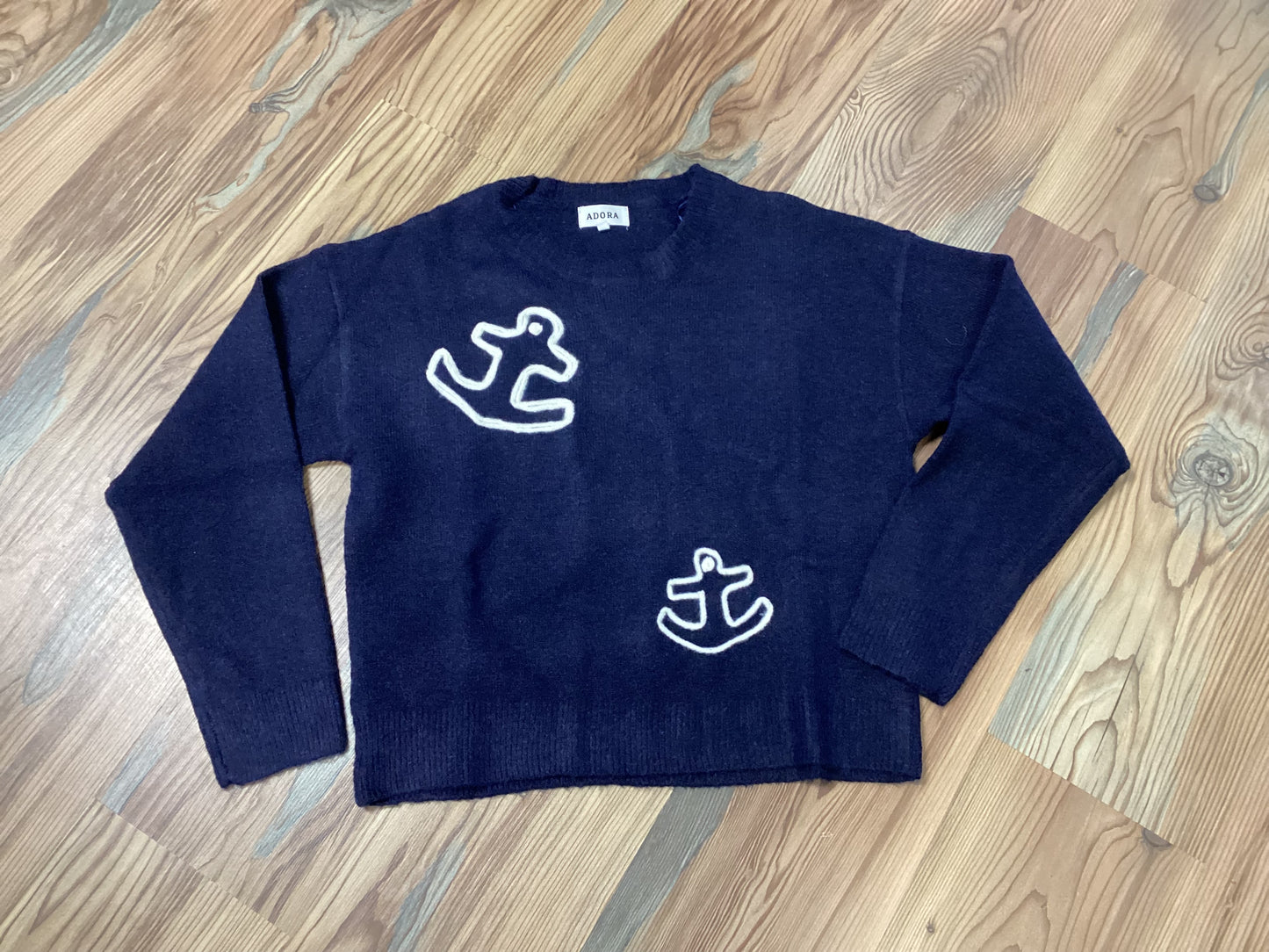 Royal Anchor Knit Top