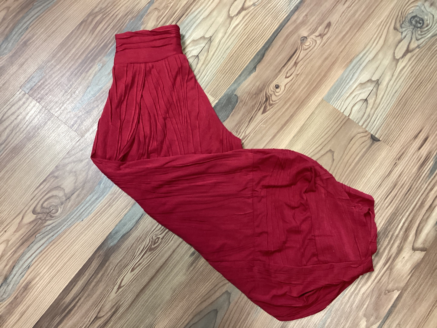 Boho Stitched Red Pants