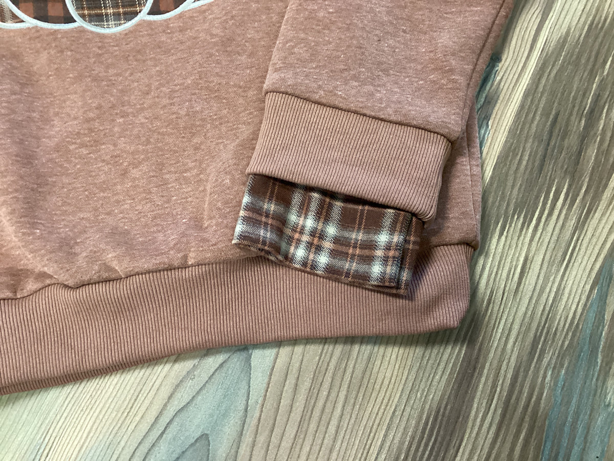 Patchwork Pumpkin Sweatshirt