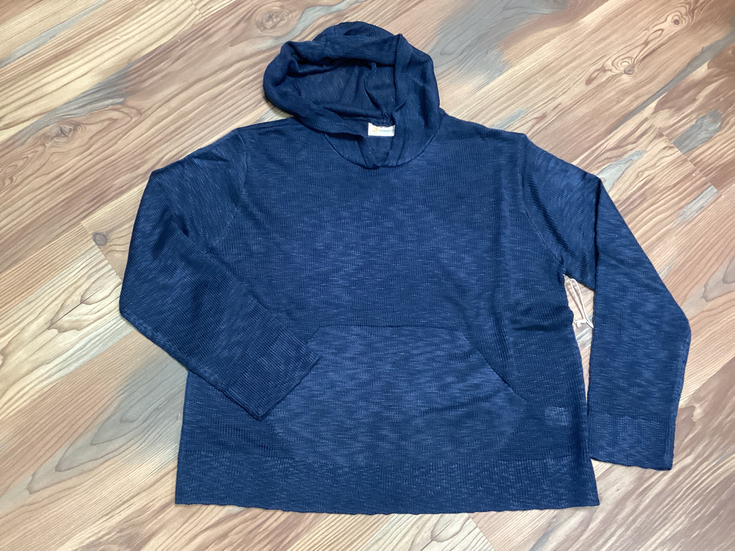 Navy Knit Hoodie