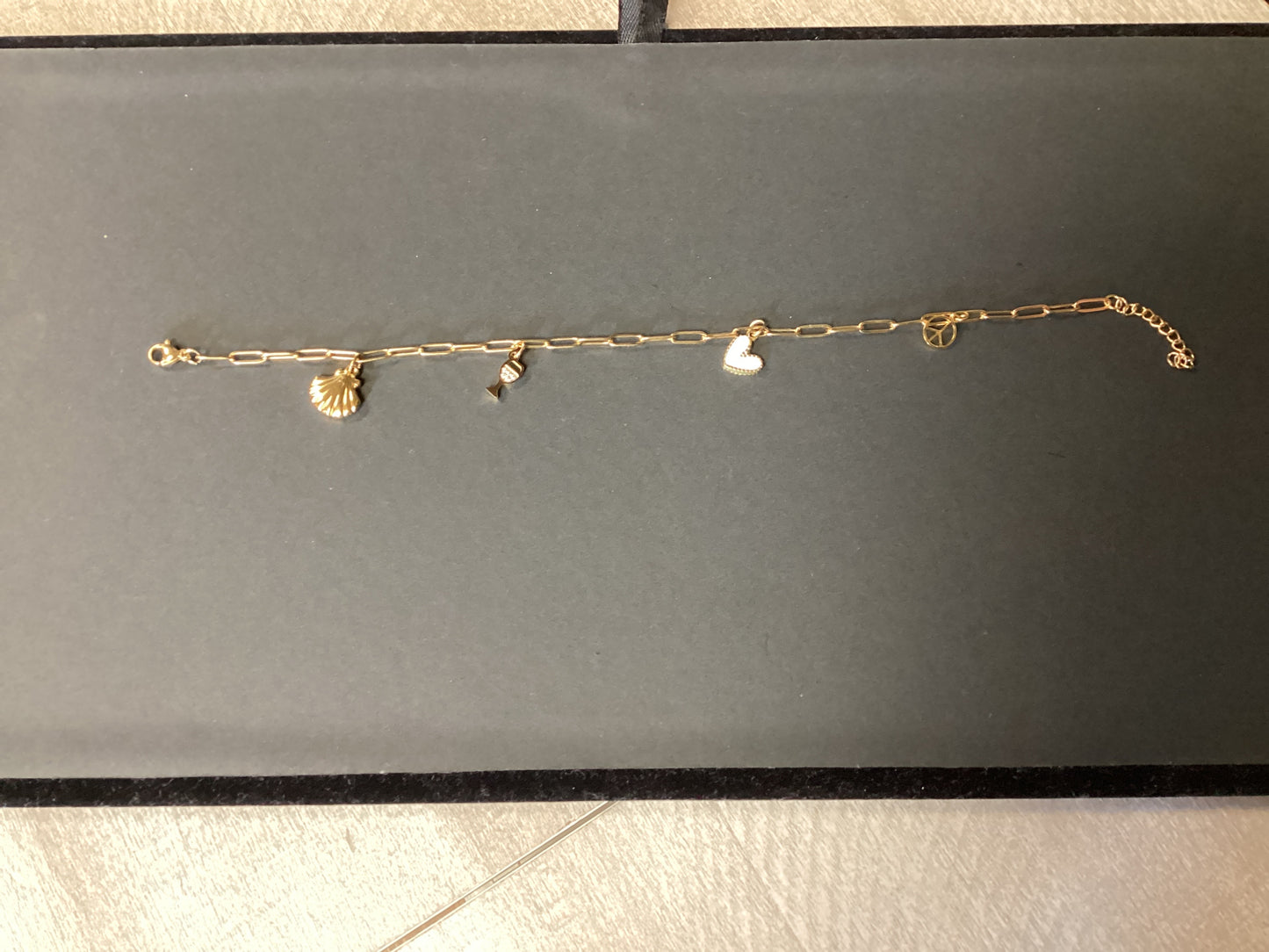 Premade Charm Bar Anklet