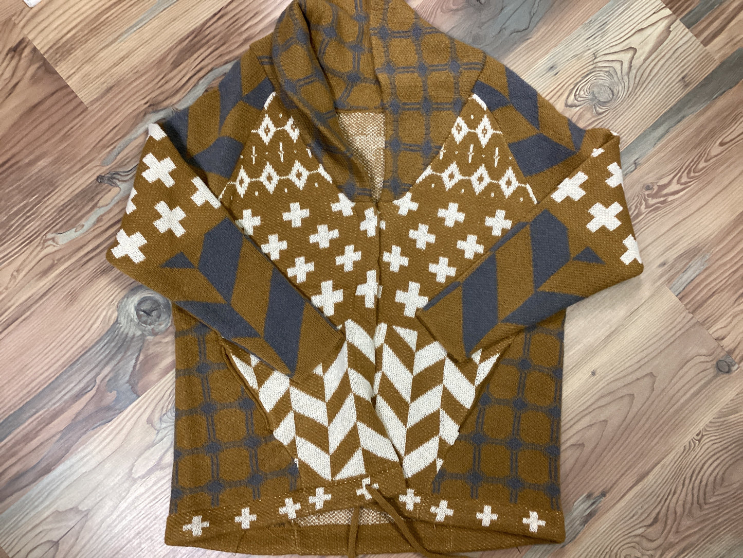 Camel Sierra Spirit Geometric Knit