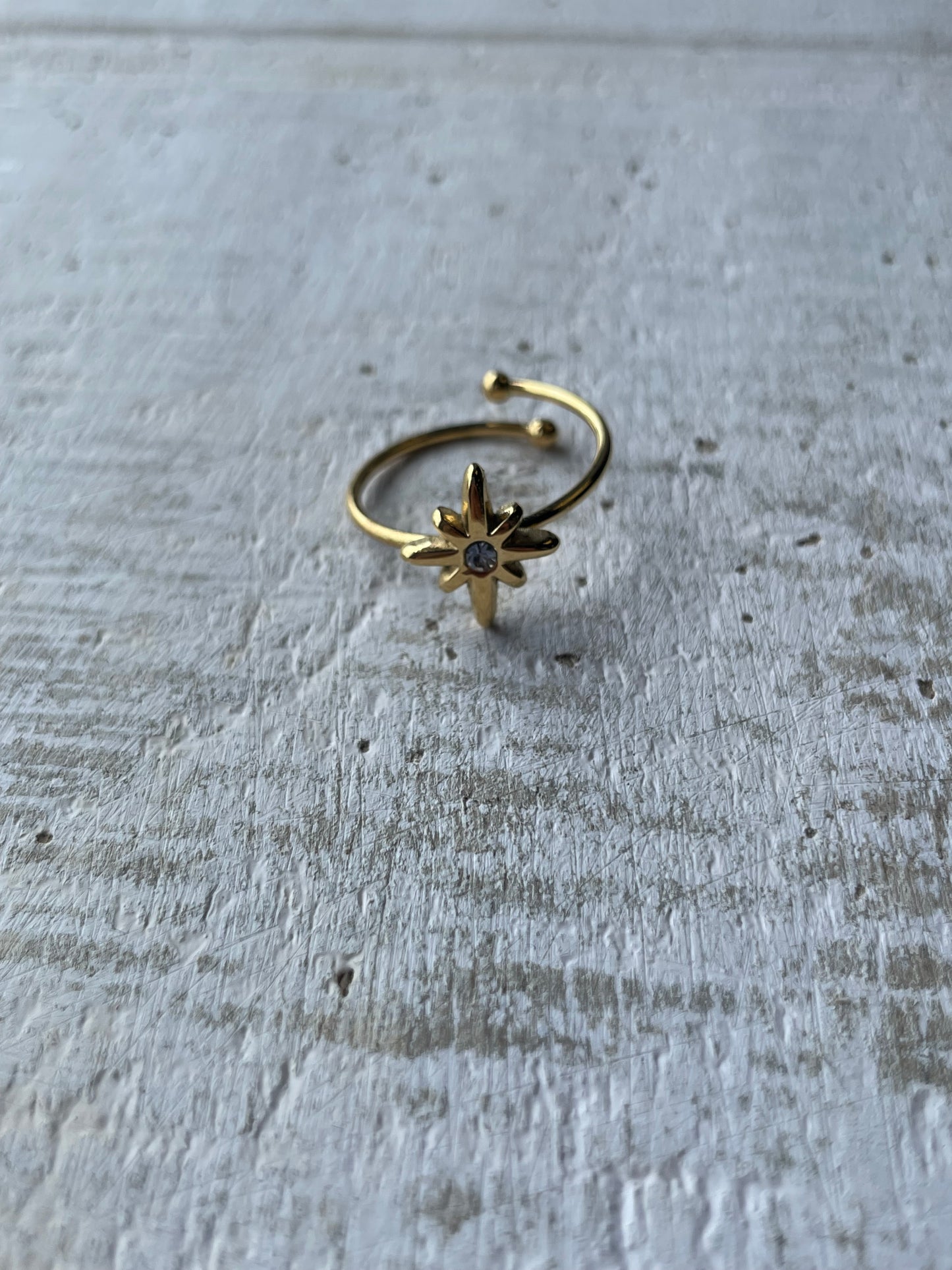 18k Plated Starbeam Ring