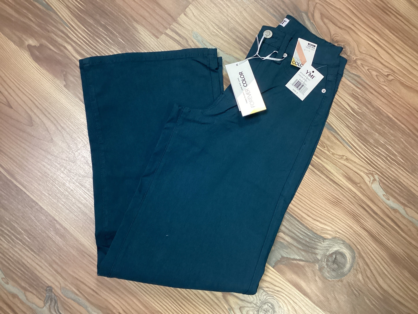 Steel Blue Wide Leg High Rise Hyperstretch