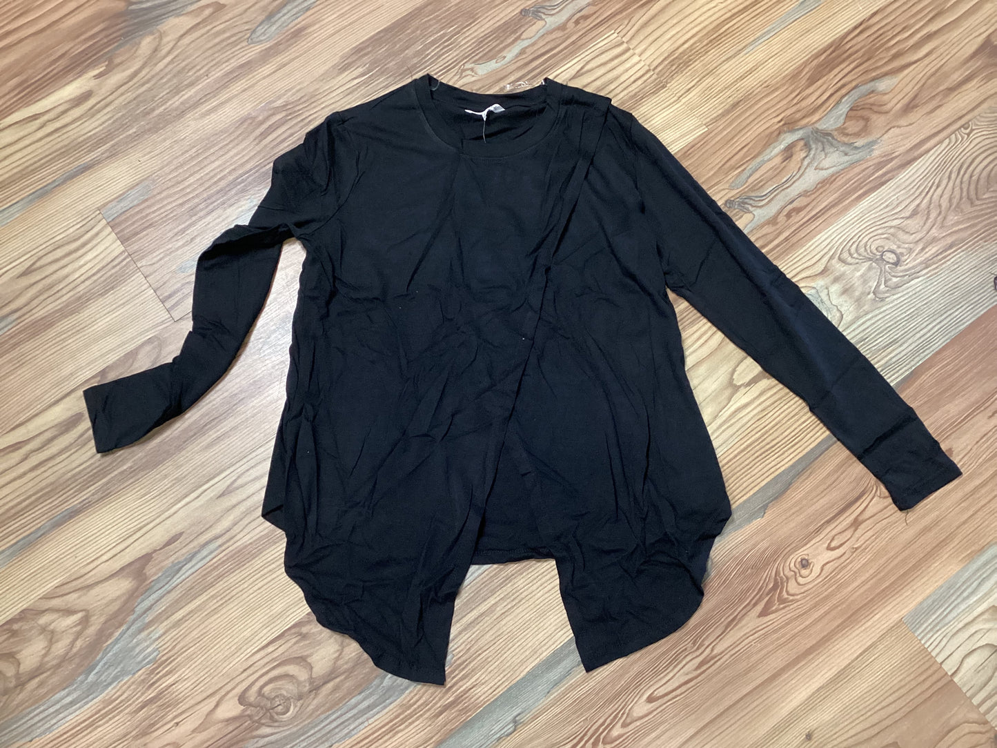 Black Asymmetrical Long Sleeve
