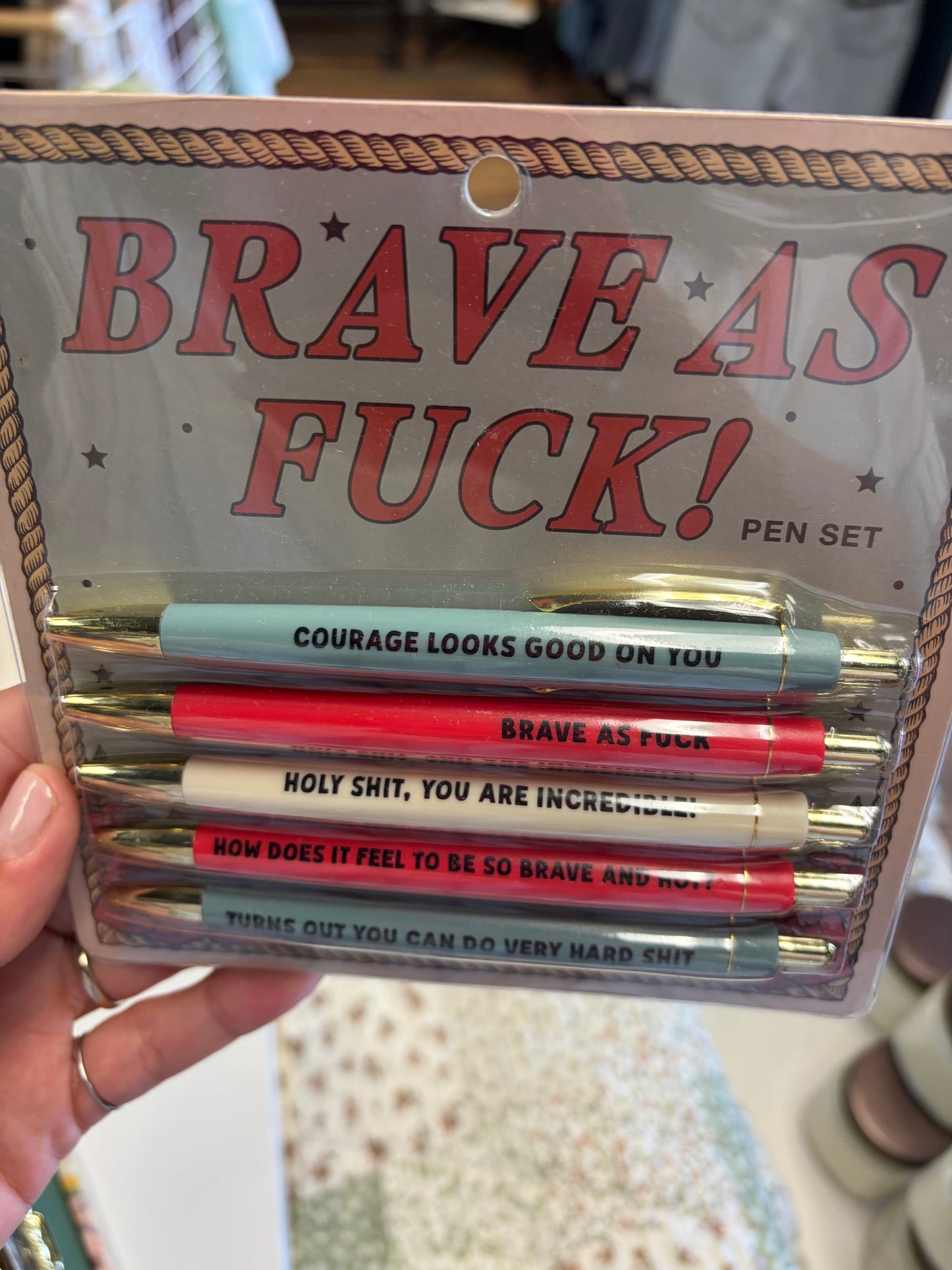 Brave As Fuck Pen Set