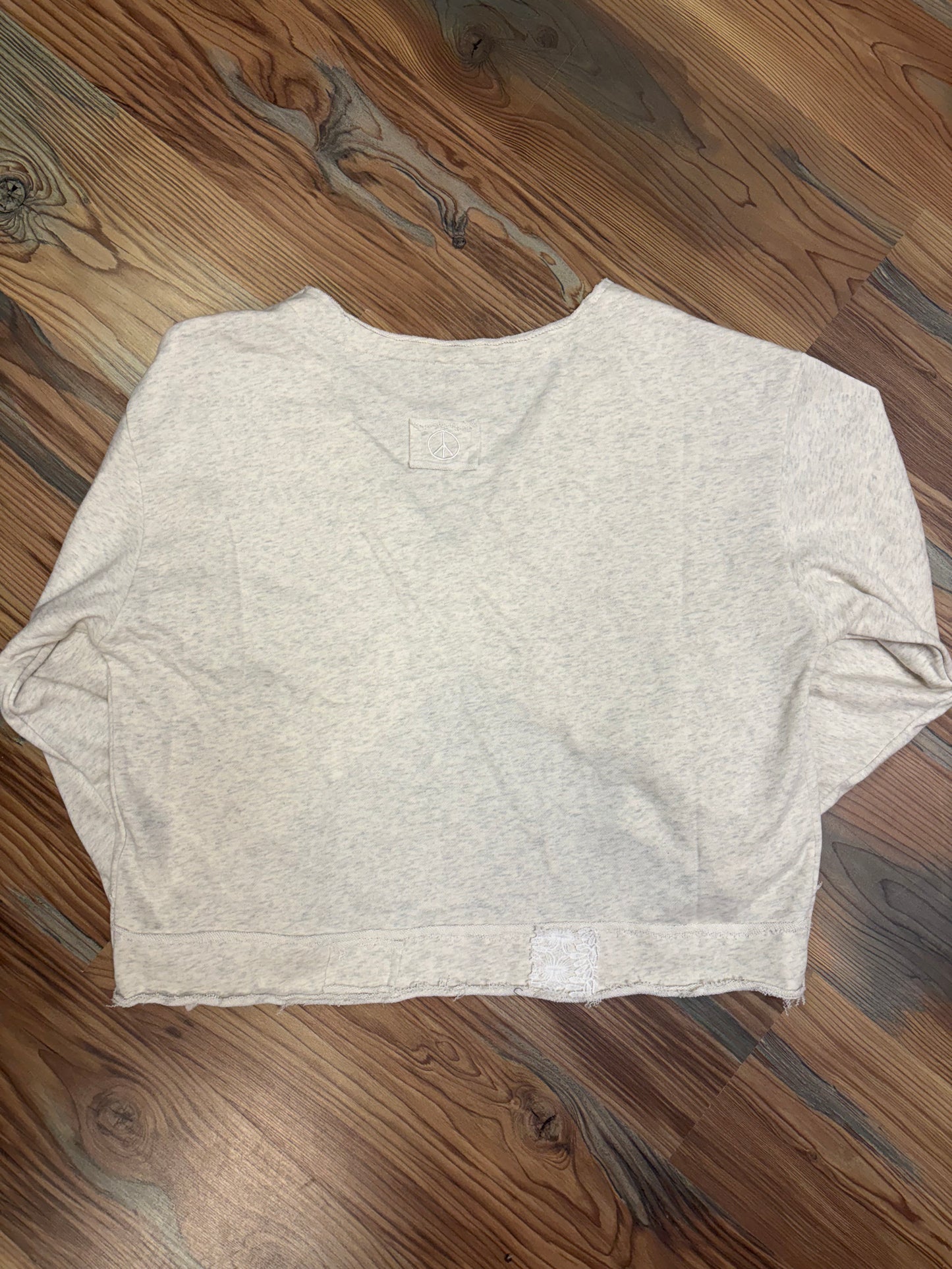 Oatmeal Criss Cross Long Sleeve
