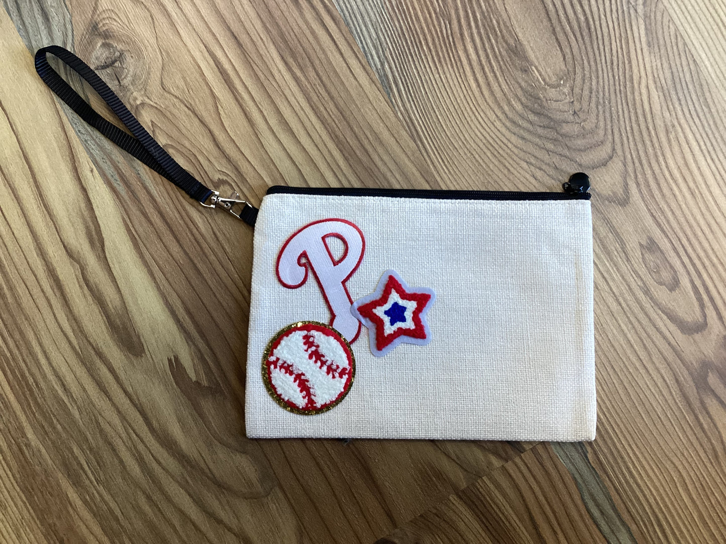 Baseball Custom Zip Pouch