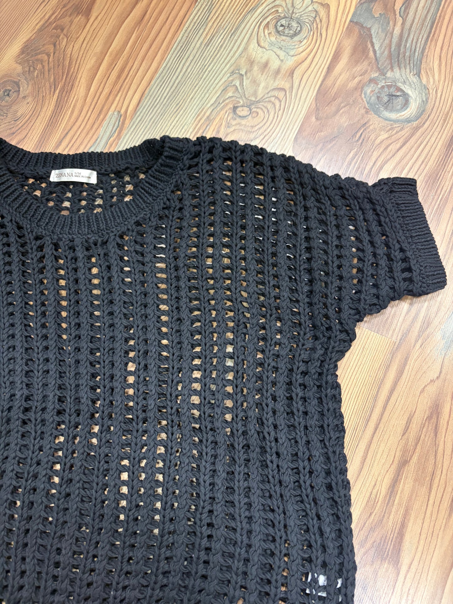 Black Net Top