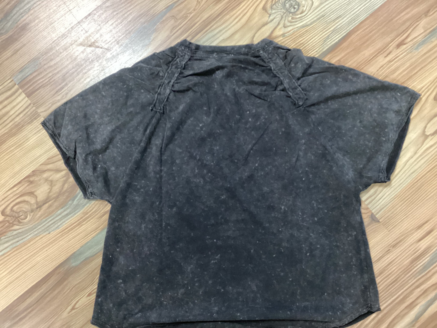 Black Vintage V Neck