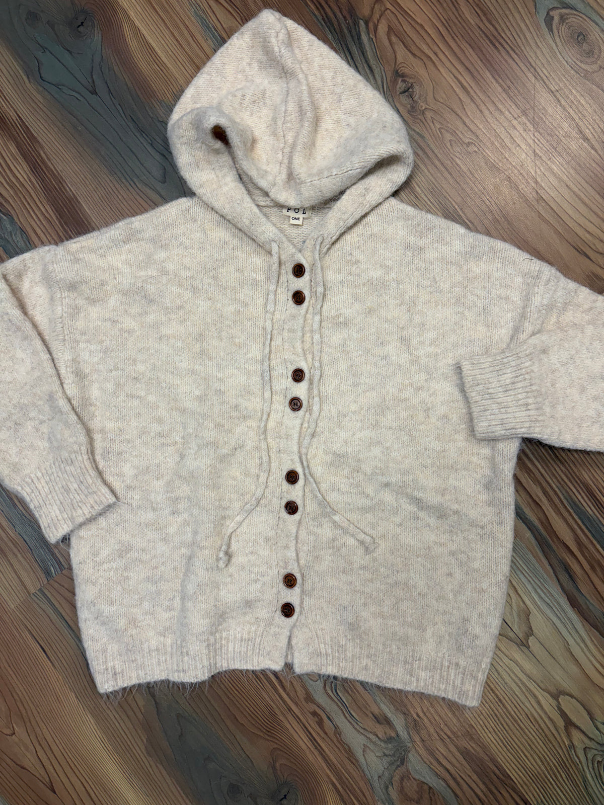 POL Oatmeal Brushed Hoodie