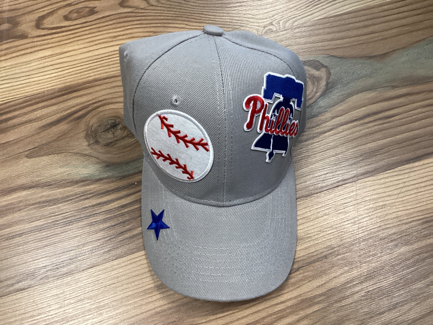 Grey Custom Baseball Team Cap