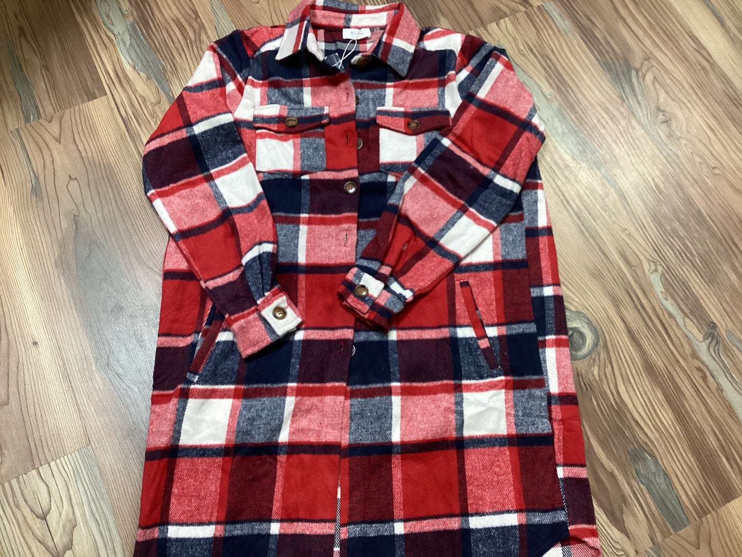 Red Custom Baseball Flannel
