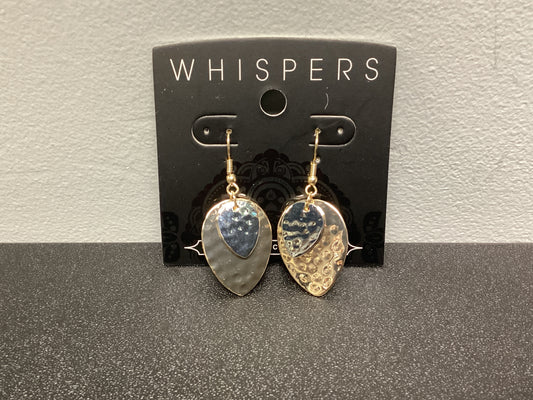 Two Tone Ovals Earrings