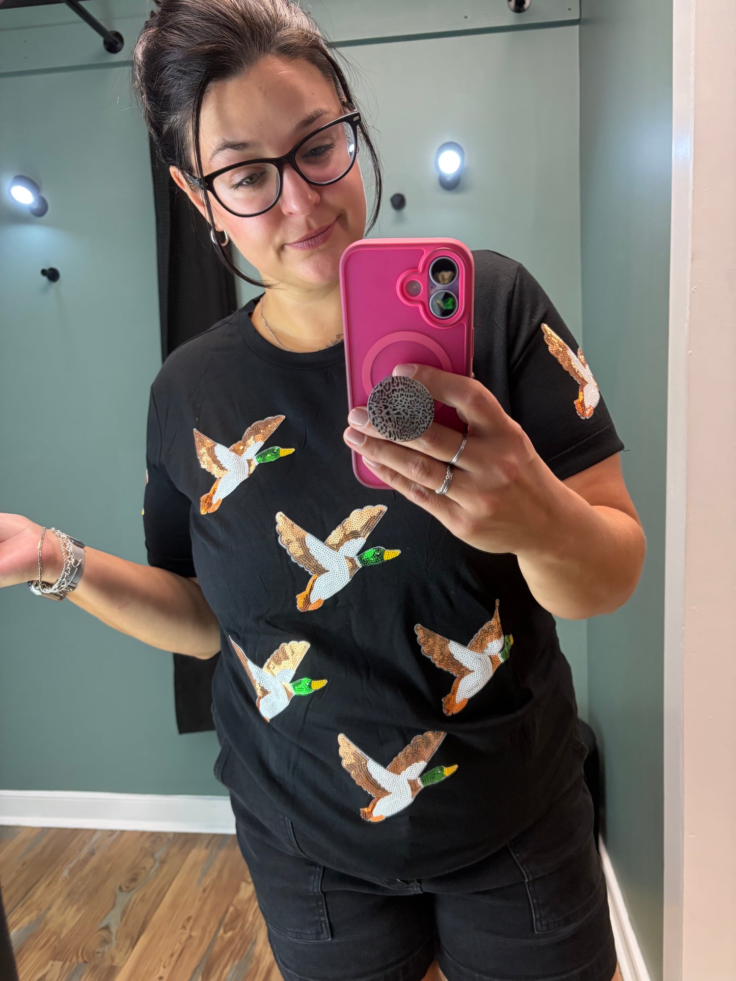 Sequin Mallard Short Sleeve