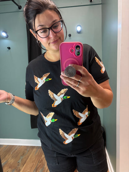 Sequin Mallard Short Sleeve
