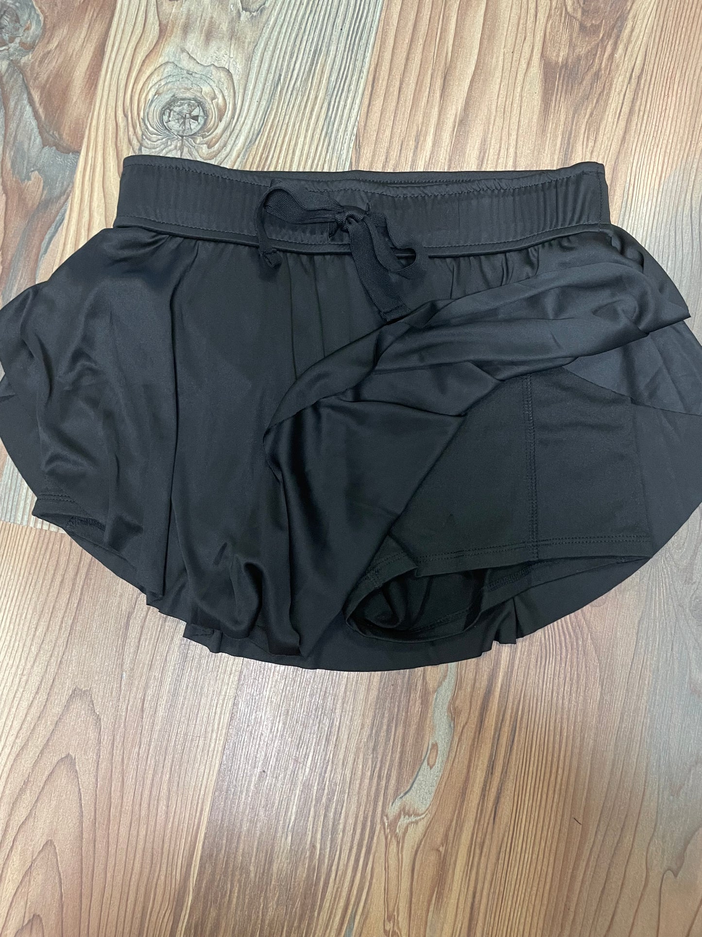 Black Ruffle Skort