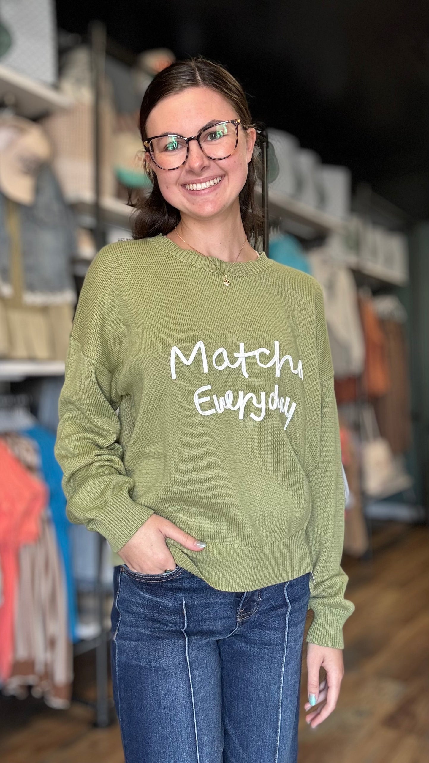 Green Matcha Everyday Knit