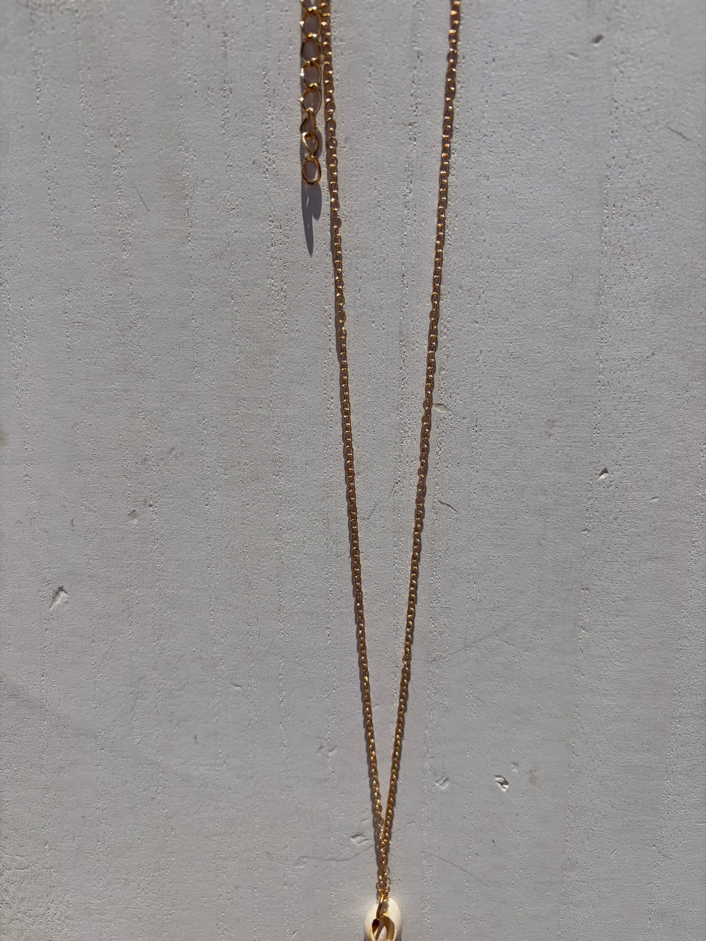 Single Seashell Gold Chain Necklace