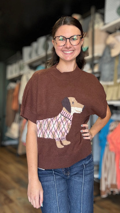 Mocha Dog Knit