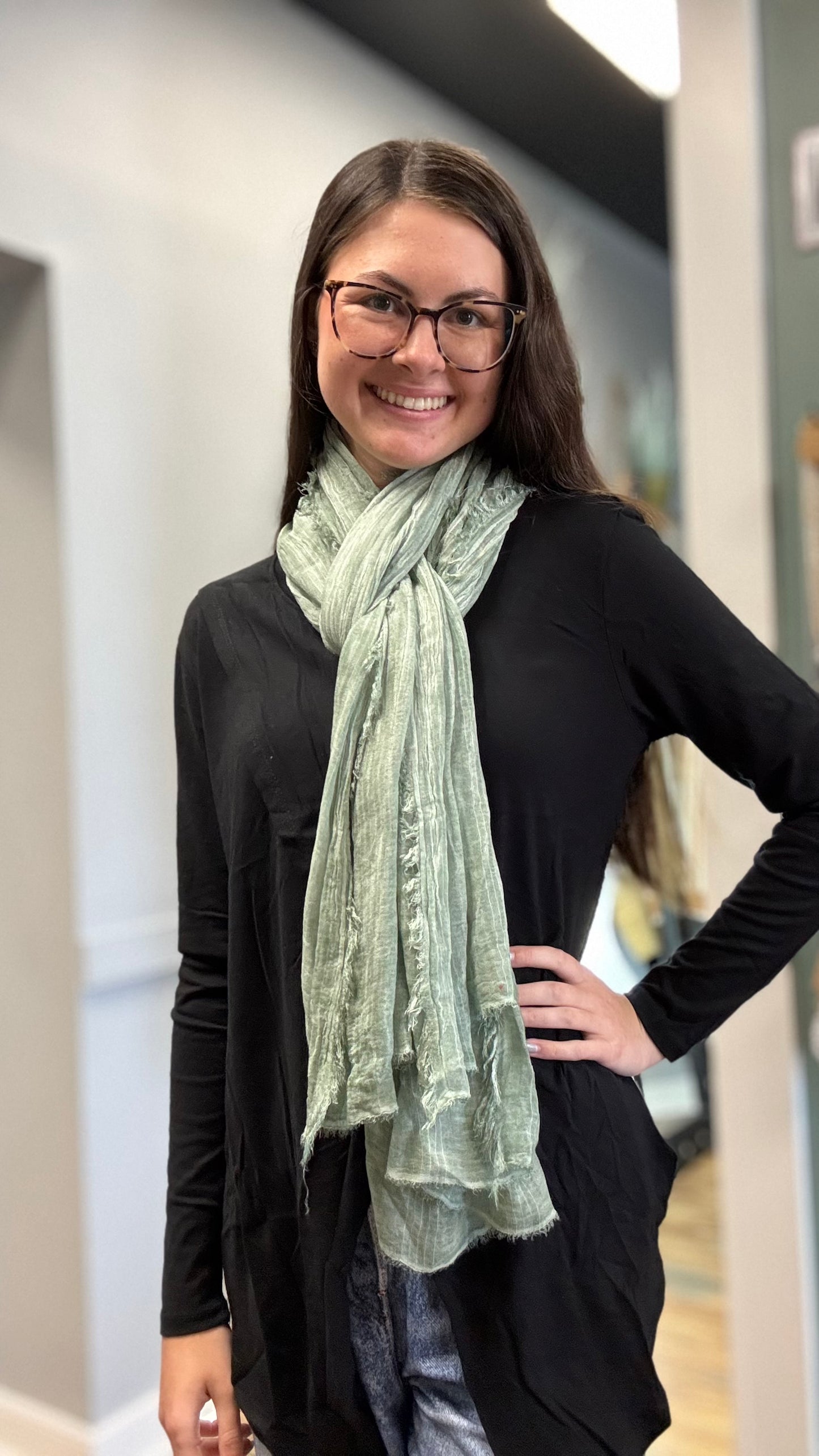 Mint Muted Scarf