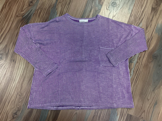 Purple Ribbed Long Sleeve