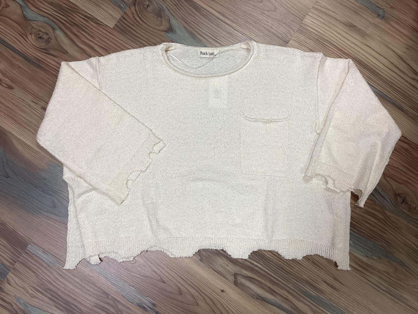 Ivory Cropped Long Sleeve