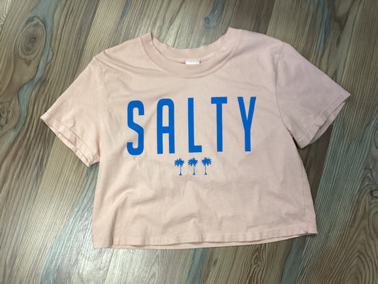 Peach SALTY Crop Top