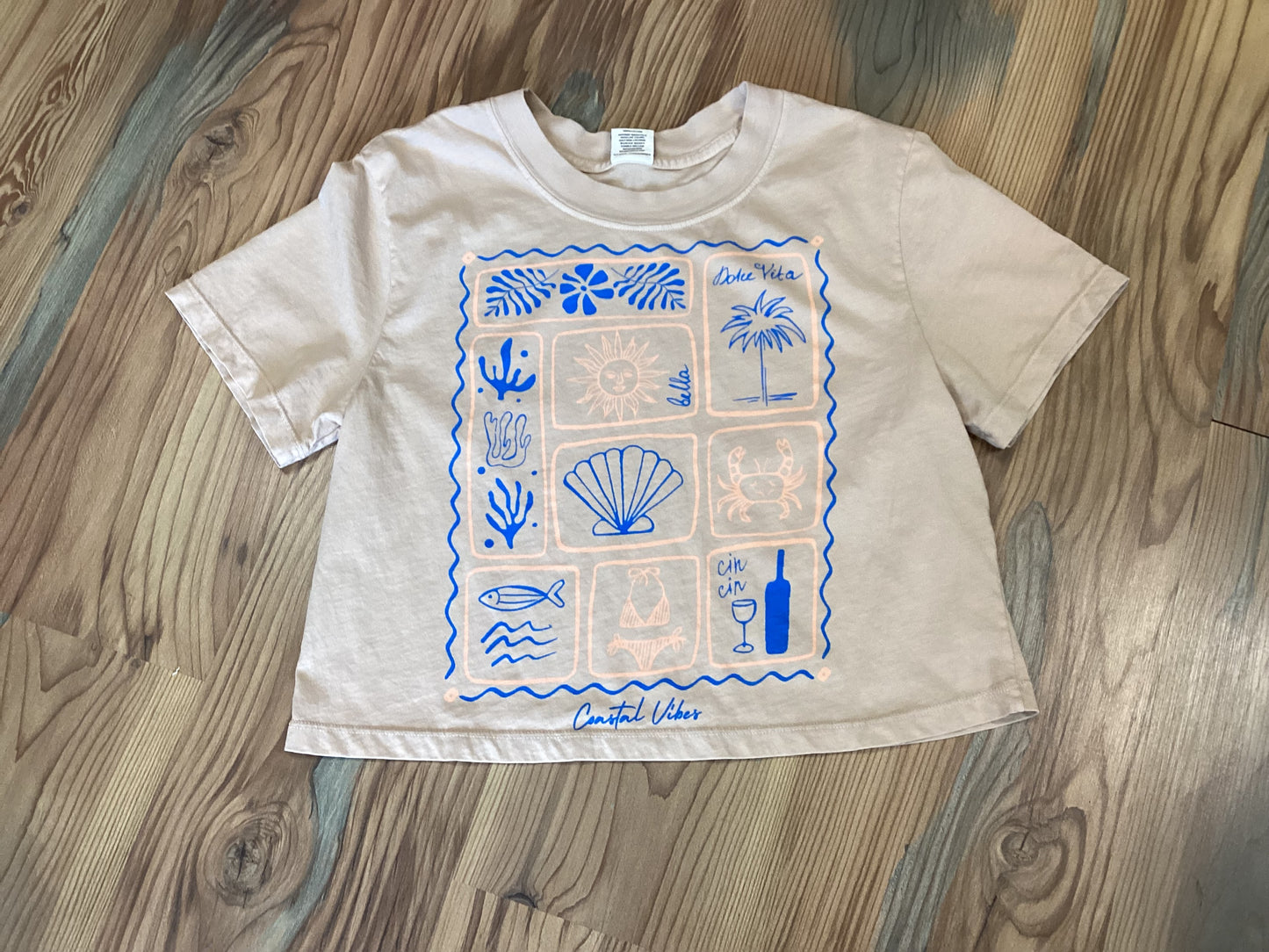 Costal Graphic Crop Top