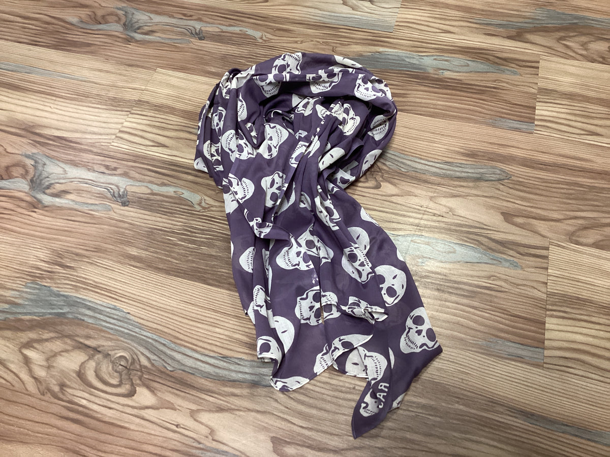 Purple Skull Scarf