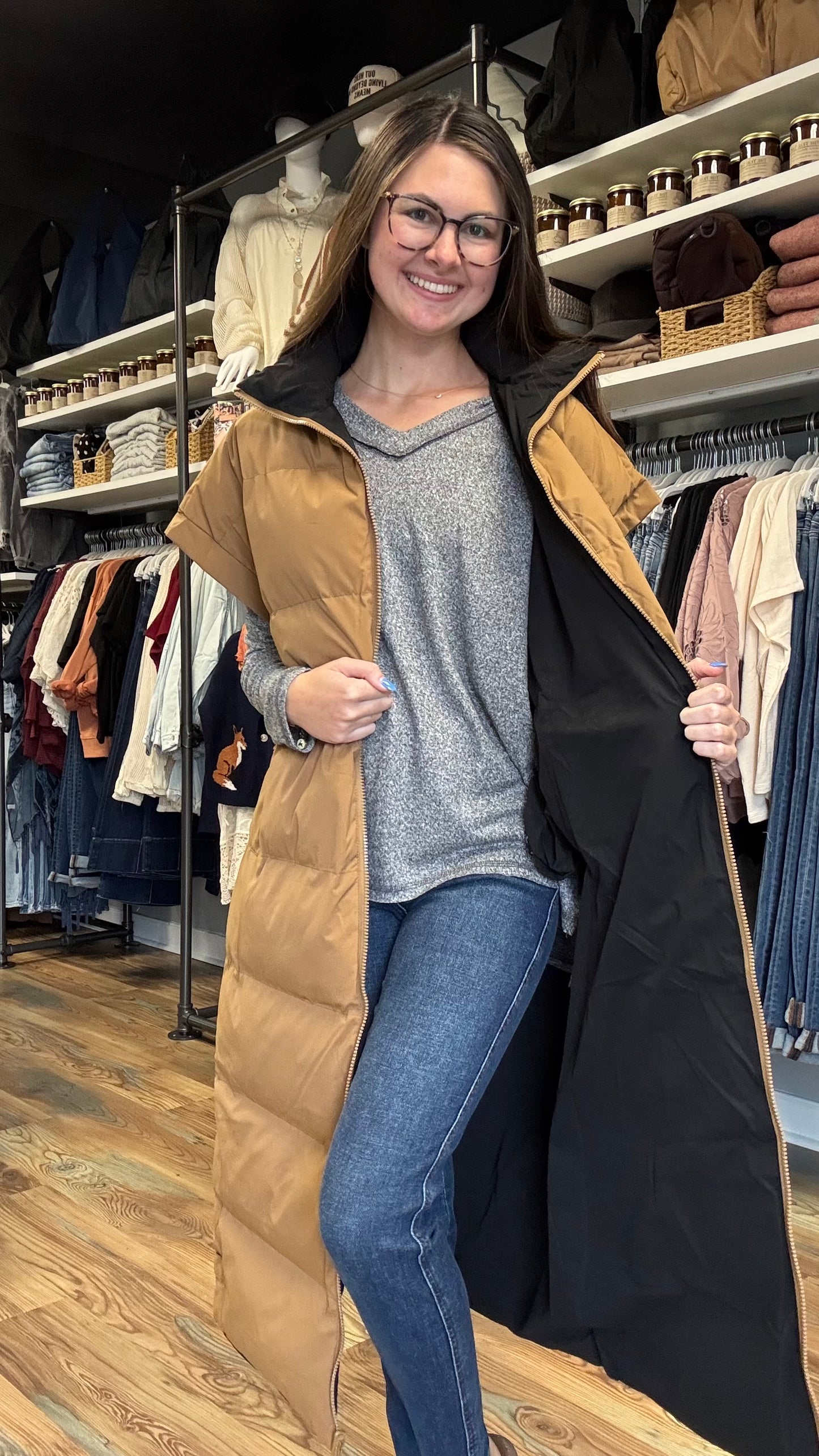 Long Reversible Vest