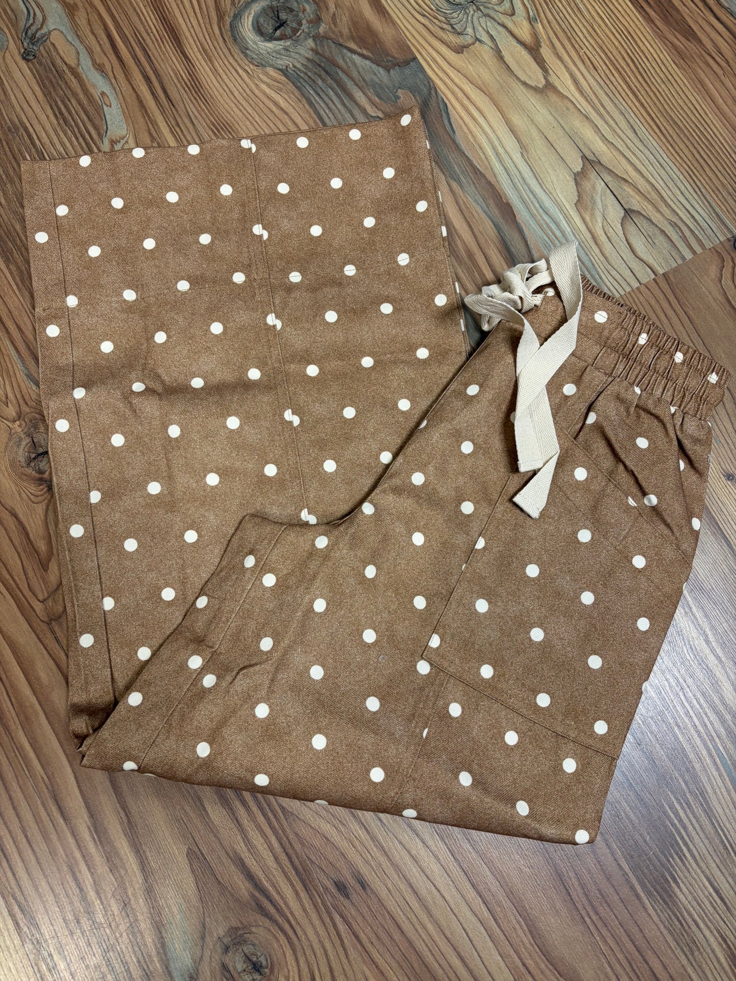 Camel Polka Dot Pants