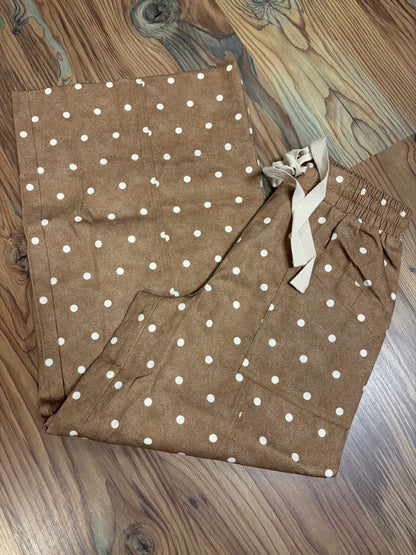 Camel Polka Dot Pants
