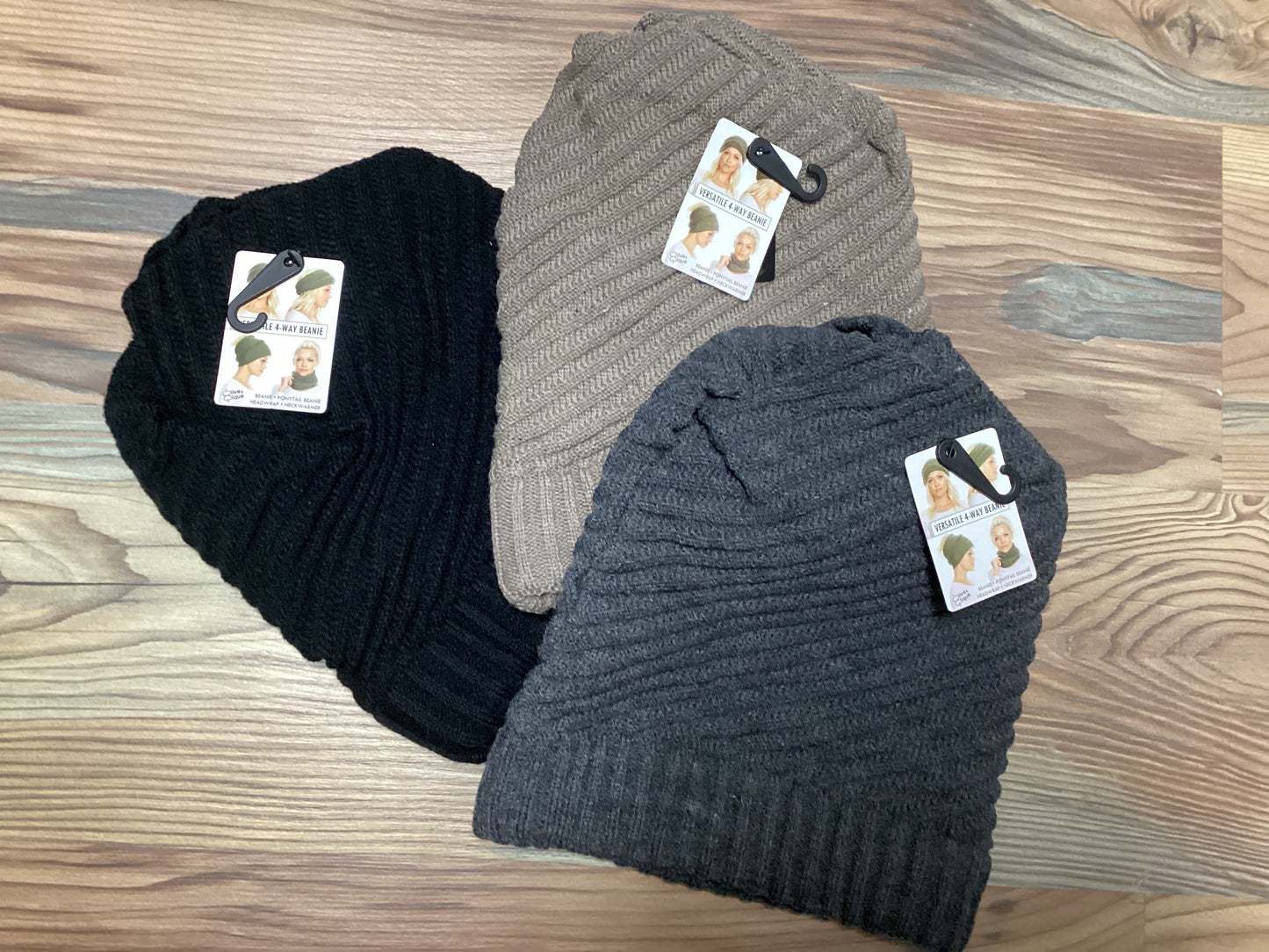 Ponytail Knit Beanie