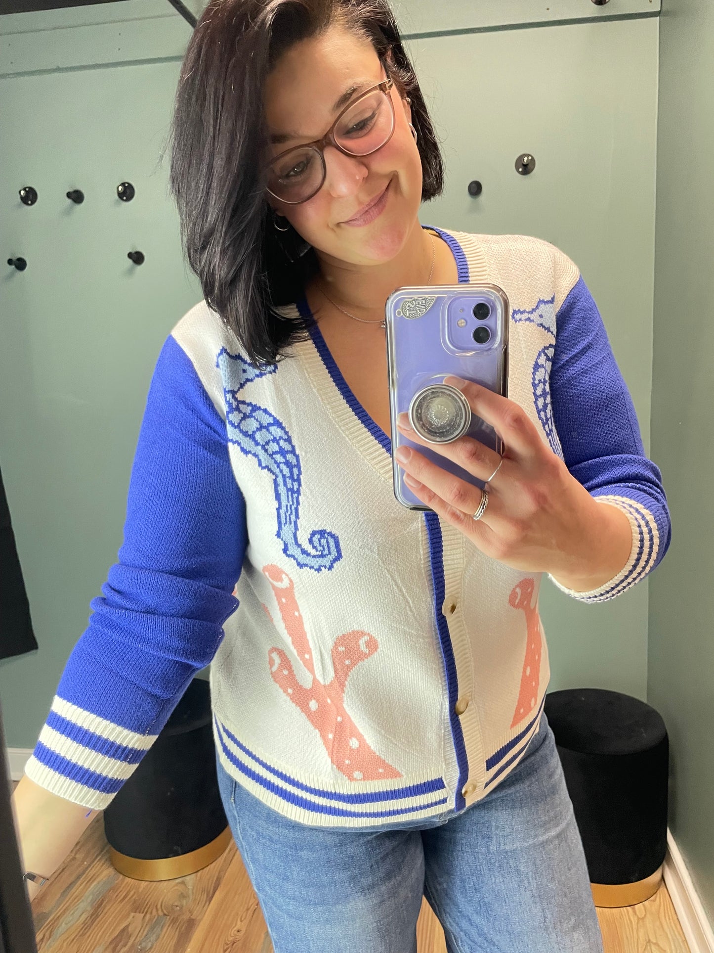 Seahorse Button Down Caridgan