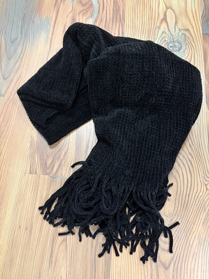 Black Chenille Scarf