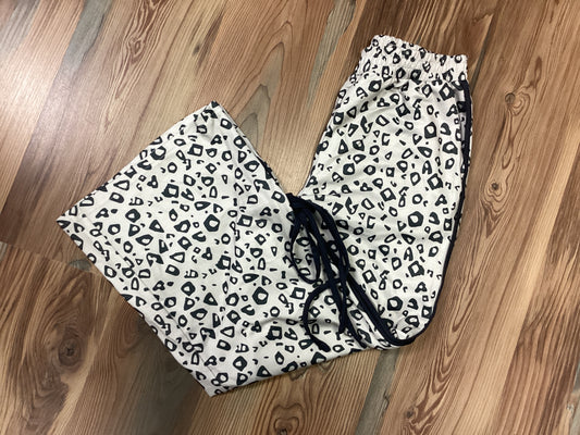 Leopard Side Tie Pants